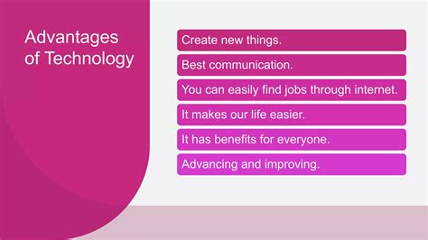 Advantages and Dis-advantages of Technology | PPTX