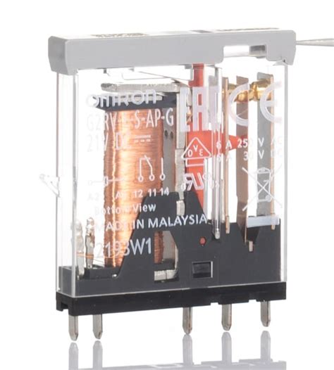 G2RV-1-S-AP-G 21VDC Omron | Omron Plug In Signal Relay, 21V dc Coil ...