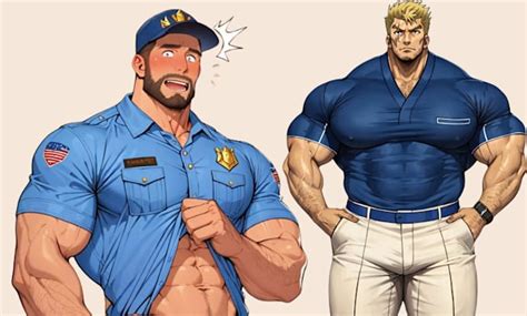 Draw gay bara muscle, yaoi, nsfw, fan art, fanart, oc comic, gay ...