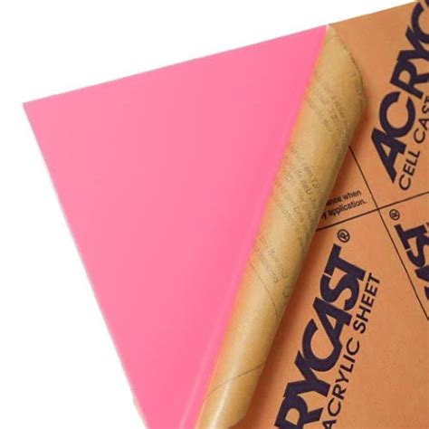 BIGiMALL Cast Acrylic Plastic Sheet 12" x 12" x 2MM (Opaque Pink ...