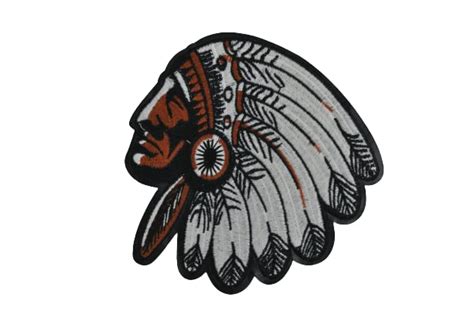 Indian Chief Profile Large Sew Patch – Ani Accessories