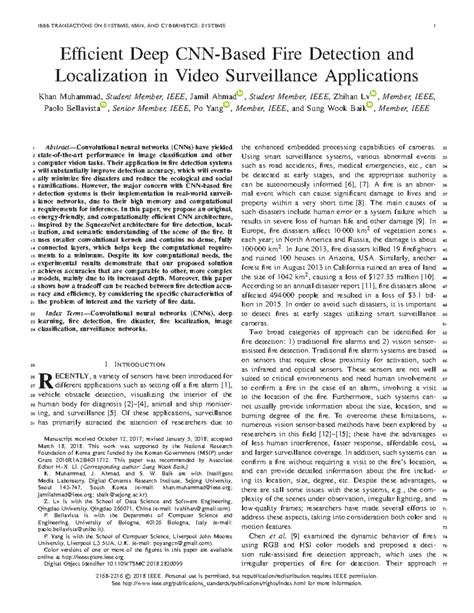 IEEE TSMC Fire 2018 - machine learning project - IEEE TRANSACTIONS ON ...