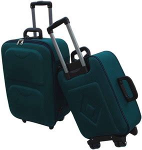 BragIT Premium Green Cabin & Check-in Set 2 Wheels - 24 inch Green ...