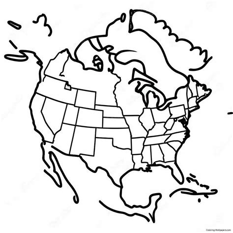 North America Coloring Pages