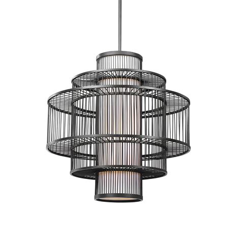 Bamboo Hanging lamp for Living Room | Rattan Pendant light | Cane ceil ...