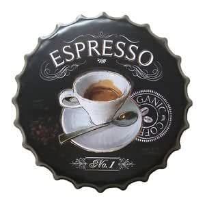 Buy Retro Round Bottle Cap Sign Plaque Cafe Store Pub Bar Wall Decor ...