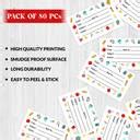 CLICKEDIN 8 cm Beautiful Design Name Slip For Kids Notebook(Pack of 80 ...