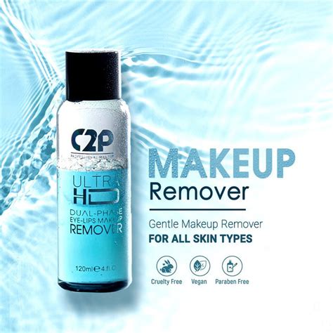 ULTRA HD DUAL PHASE EYE & LIP MAKEUP REMOVER (120 ml) - C2P Pro