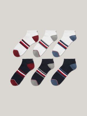 Signature Stripe Ankle Sock 6-Pack | Tommy Hilfiger