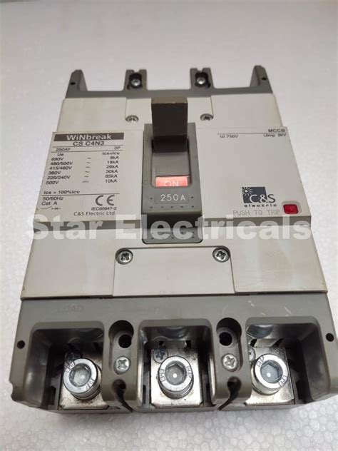 C&S C4N3 MCCB 250amp - C&S C4N3 MCCB 250amp, MCCB Good Working ...