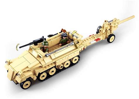 Buy Sluban WW2 Half Truck Building Blocks For Ages 6+ Online at Best ...