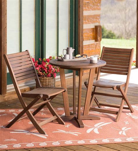 Folding Wooden Garden Bistro Sets For The Outdoors – Reviews - Outdoor ...