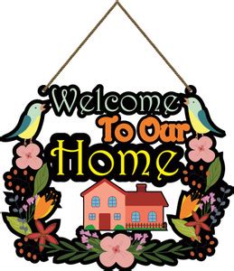 CW Crafts World Decorative Wooden Printed Wall Hanging For Home Decor ...