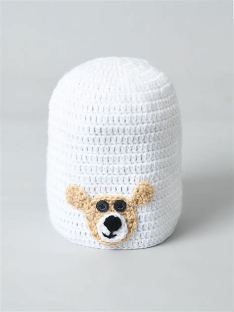 White Handmade Woollen Cap for Boys – FunKrafts Shop