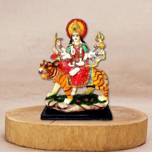 EliteTouch Marble Finish Goddess Maa Durga Devi Idol Statue Decorative ...