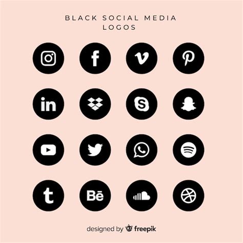 Social media logo collection | Free Vector