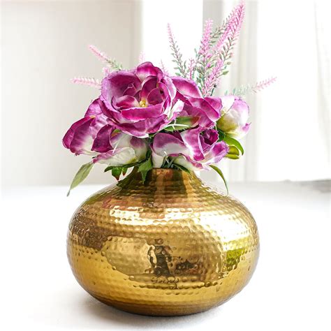 Buy Behoma Metal Flower Vase for Home Decor | Table Decorative Item for ...