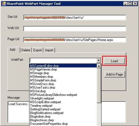 Tutorial Webpart JavaScript 的图像结果