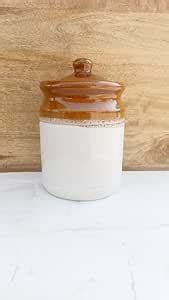 Buy MADARKS Ceramic Pottery Hand Painted Cornichon Dry Fruit Pickle Tea ...