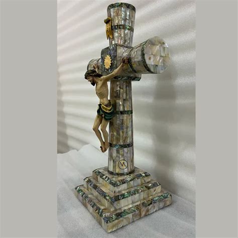 Buy Mother of Pearl Cross with Jesus | Jesus Cross – Vinayak Handicraft