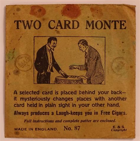 Image result for Two Card Monte Explained