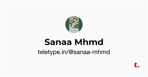 Sanaa Mhmd — Teletype