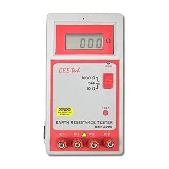 EEE-Tech DET-2000 Digital Earth Resistance Tester with 4 terminals ...