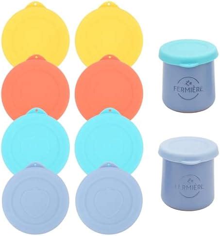 8PCs Silicone Replacement Lids for La Fermiere Yogurt Jars, Yogurt Jar ...