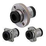 Linear Bushings with Lubrication Unit MX - Flanged Single with Pilot ...