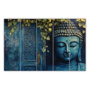 Inephos Multiple Frames Religious Buddha Wall Painting for Living Room ...