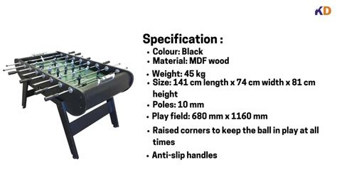 Foosball Soccer Table - KD Semi Commercial Foosball Table Wholesale ...