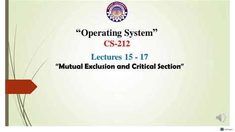 Mutual Exclusion Operating System 的图像结果