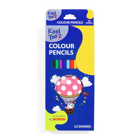 Kores Wooden Colour Pencils Full Size - 12 Shades – Kores India