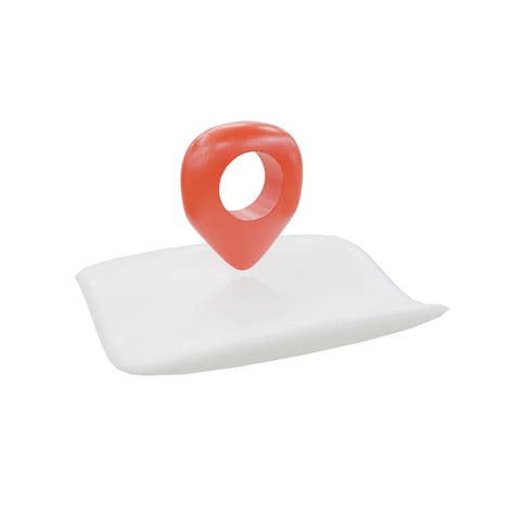 3D Map Pin PNG File 的图像结果