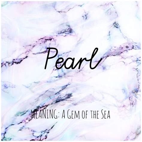 PEARL #Names #Pearl #BabyNames | Baby names and meanings, Pretty names ...