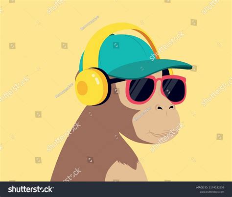 Monkey With Headphones Listening To Music: Over 221 Royalty-Free ...