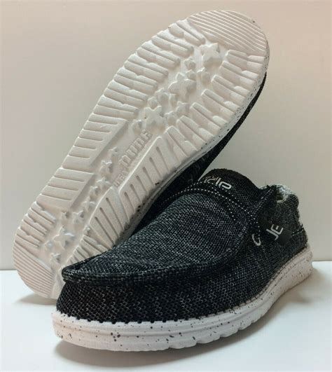 Hey Dude Wally Stretch Meteorite Men's Shoes | Ubuy India