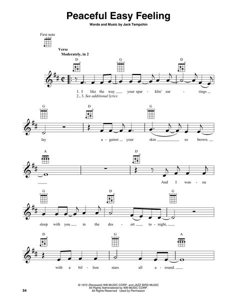 Peaceful Easy Feeling Tab