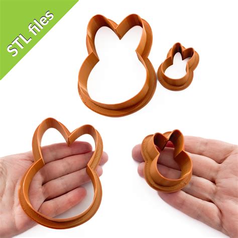 3D file Bunny cookie cutters, nine sizes, for cute cookies 🍪・Design to ...