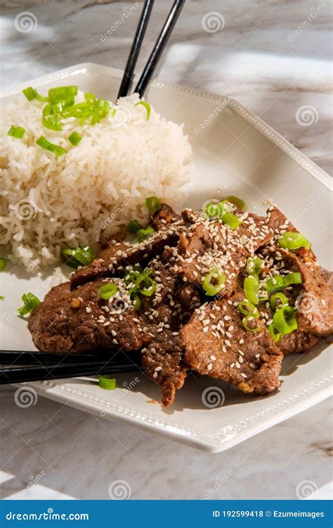 Vietnamese Grilled Sesame Beef Stock Photo - Image of juicy, thit ...