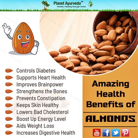 The Surprising Health Benefits of Almonds | Health benefits of almonds, Almond benefits, Food ...