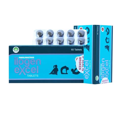 Buy PANKAJAKASTHURI ILOGEN EXCEL 60 TABLET Online & Get Upto 60% OFF at ...