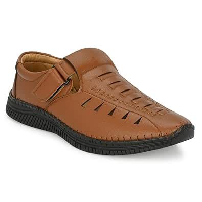Averatto Tan Fisherman Sandal for Mens (A9911) : Amazon.in: Fashion