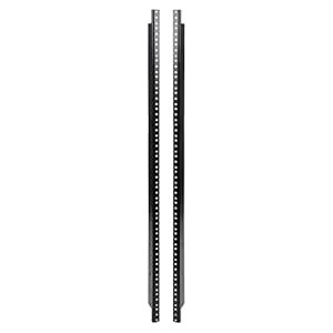 Sound Town 2-pack 20U Steel Rack Rails, with Black Powder Coated Finish ...