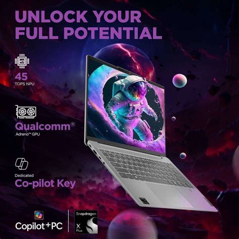 Lenovo IdeaPad Slim 5 Co-Pilot Next Gen AI PC Full Metal Snapdragon X ...