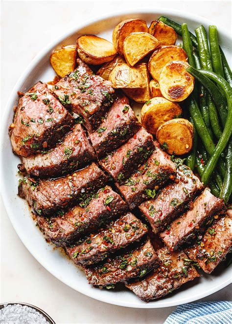 Garlic Herb Butter Steak Recipe in Oven – Oven Roasted Steak Recipe ...