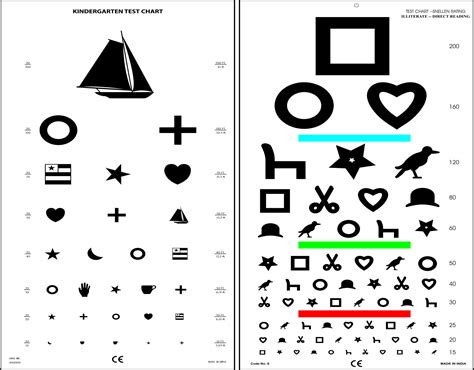 Children And Opt Printable Chart Eye Chart Kindergarten Worksheets ...