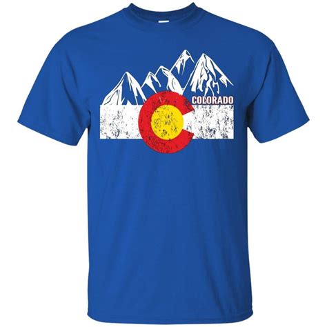 Colorado Flag Moutain Vintage T Shirt – Colorado Day Shirts – T-Shirt ...