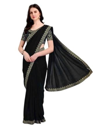 Buy Women's Elegant Designer Sarees - Premium Vichitra Fabric with ...