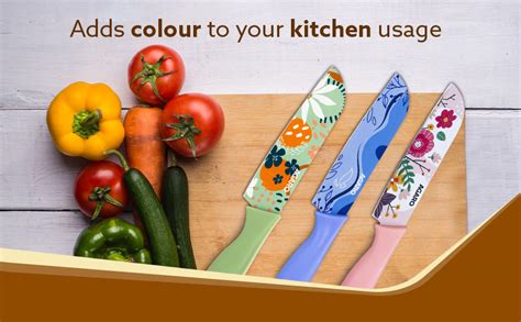 Buy AGARO Knife Set, Printed Knife Set, Stainless Steel Knife for ...